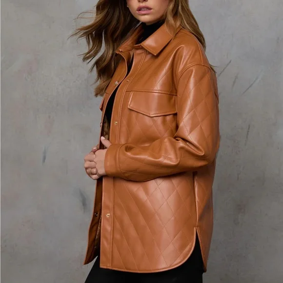 Leather Shacket - Picture 4 of 6